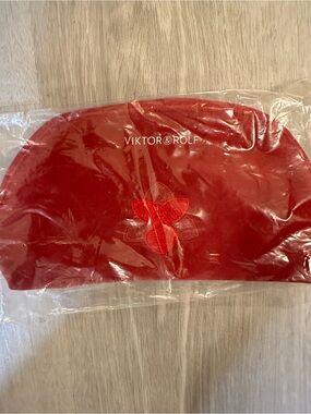 Viktor & Rolf Red Floral Cosmetic Pouch